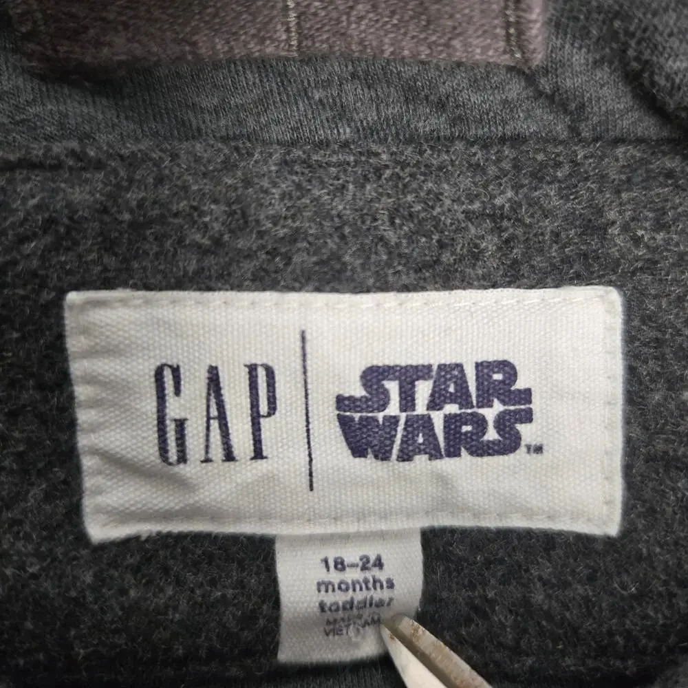 GAP x Star Wars Grogu Letterman Jacket Green Hood with Ears Size 18-24 months